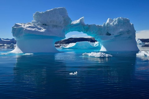 Iceberg drifting in Sermilik Fjord