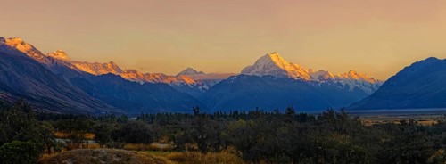 The peak of snowy Mount Cook