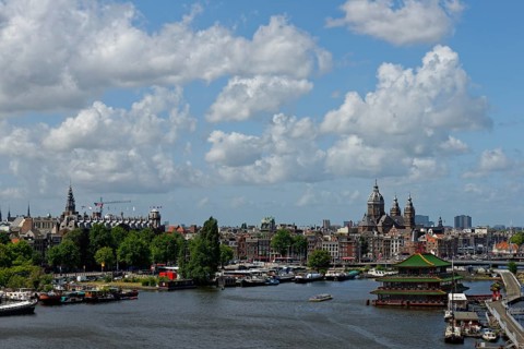 Oosterdok and Basilica of St Nicholas