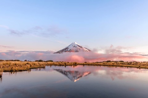 Reflection in Pouakai Tarn lake