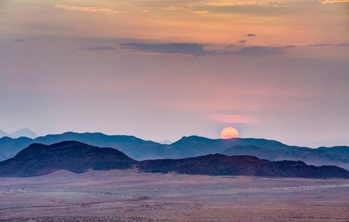 Sunset over Naukluft Mountains