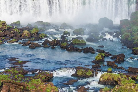 View of the Iguazu Falls from the Brazilian side