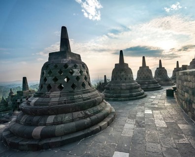 Temple complex Borobudur