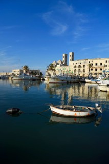 Harbour with old fishing boats