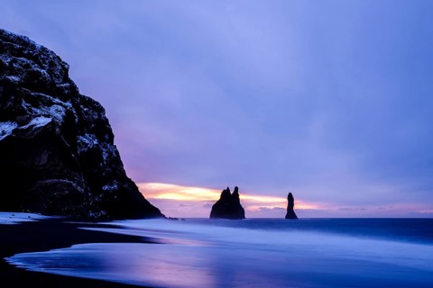 Basalt rocks Reynisdrangar near Vik i Myrdal
