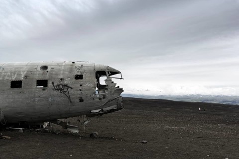 Douglas DC-3 wrecked US Navy aircraft