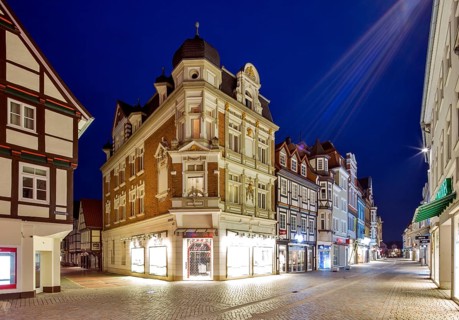 Historic commercial buildings in Backerstrasse