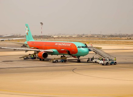 Windrose Airline Airbus 321 plane