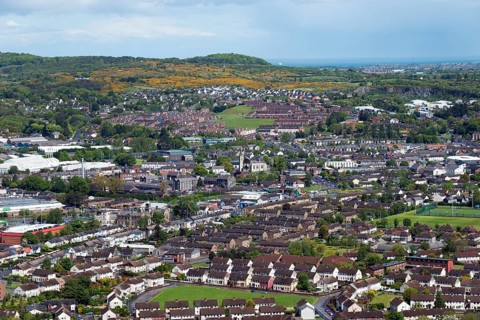 View from the Scrabo Tower in Newtownards