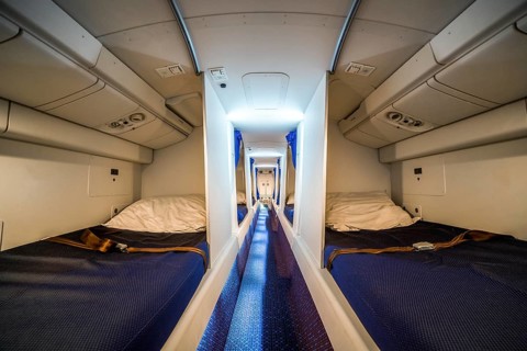 Luxury cabin for airplane crew