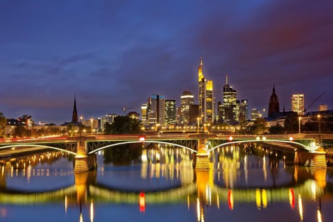 Skyline at dusk