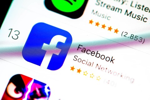 Facebook app in the Apple App Store