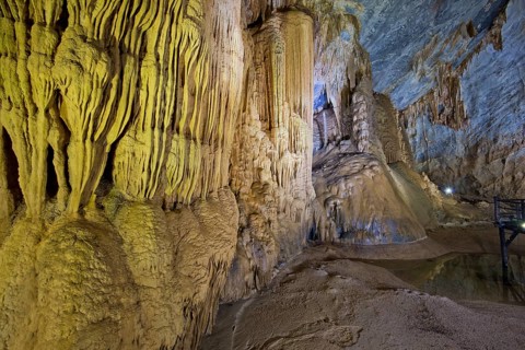 Stalactites and stalagmites