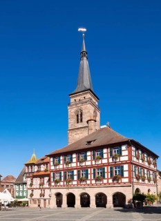 Town hall and church