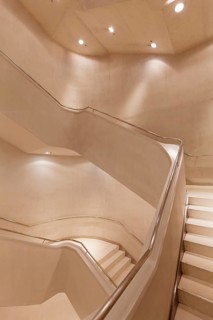 Staircase in the art museum CaixaForum