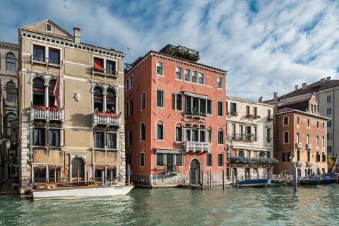 Venetian houses on the Canal Grande