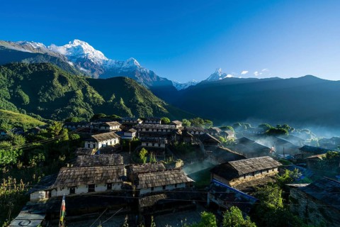 View on the village