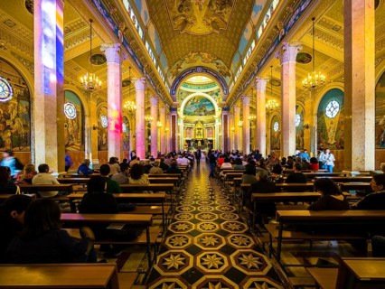 Interior of the Sanctuary of Maria Santissima del Tindari