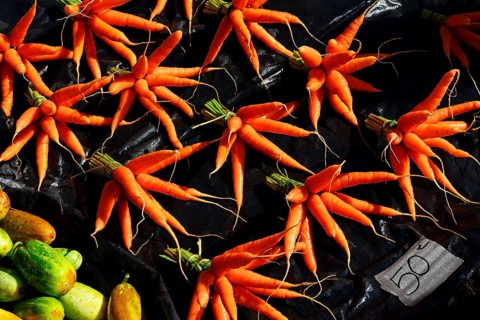 Carrots on the market