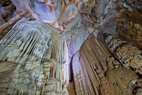 Stalactites and stalagmites