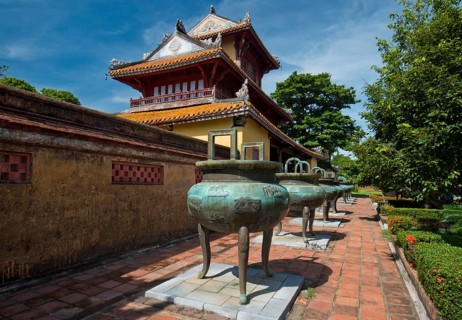 Hien Lam pavilion in the citadel
