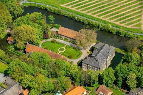 Castle Drensteinfurt at river Werse
