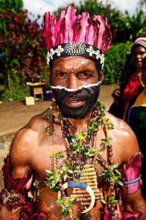 The highland tribes presenting themselves at the annual Sing Sing of Goroka