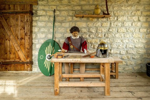 Guardroom in the Roman fort Pfunz