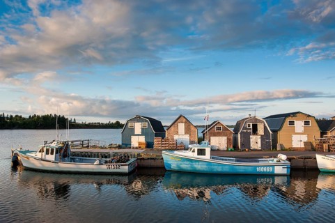 Little fishing boat in Stanley Bridge Harbour