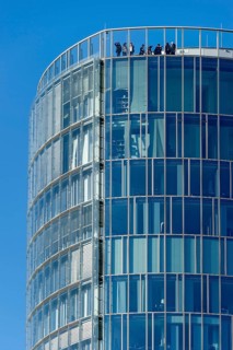 People on viewing platform