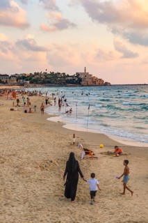 Locals on the beach