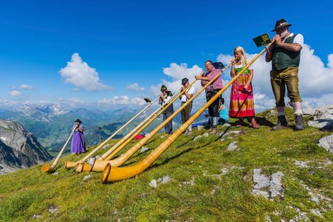 Mountain mass on the Hochrappenkopf
