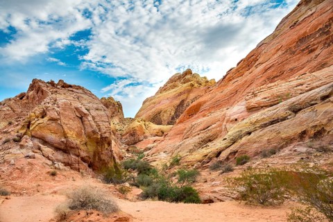 Orange-red rock formations