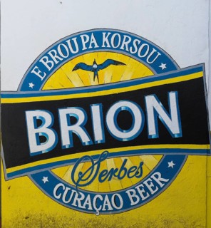 Billboard for local beer
