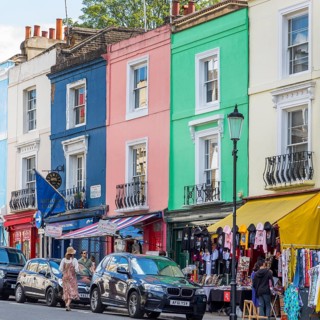 Shops on Portobello Road at Portobello Road Market