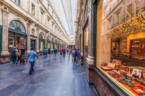 Chocolatier in the Galeries Saint-Hubert shopping mall