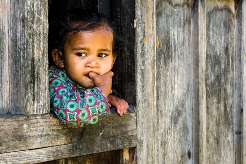 Portrait of a little girl