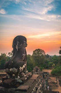 Lion figure as guardian