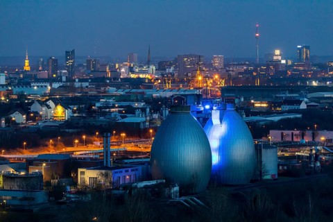 City panorama of Dortmund