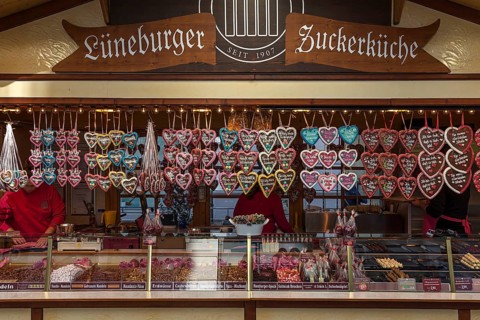 Sweets and gingerbread stand