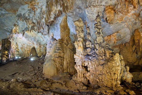 Stalactites and stalagmites
