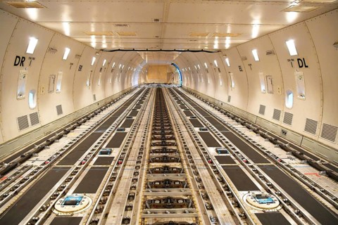 Empty cargo compartment