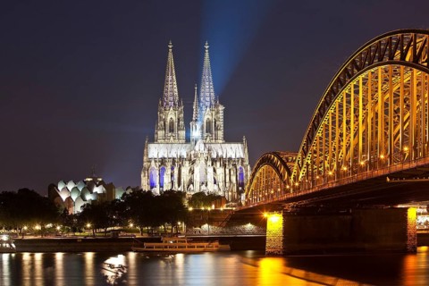 Cologne Cathedral with Hohenzollern Bridge
