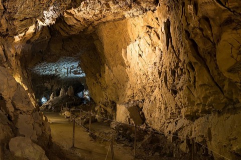 Dripstone cave Lurgrotte
