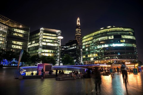Waterfront at night