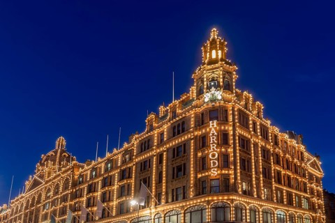 Illuminated department store Harrods