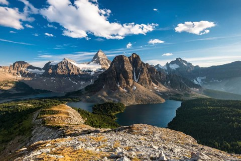 View from the summit of Mount Nublet on Mount Assiniboine