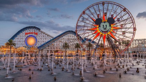Ferris Wheel Mickey's Fun Wheel and Roller Coaster California Screamin'