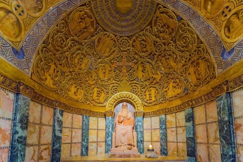Prayer niche in Dormitio Abbey
