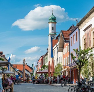 Untermarkt with daughter church Maria Hilf